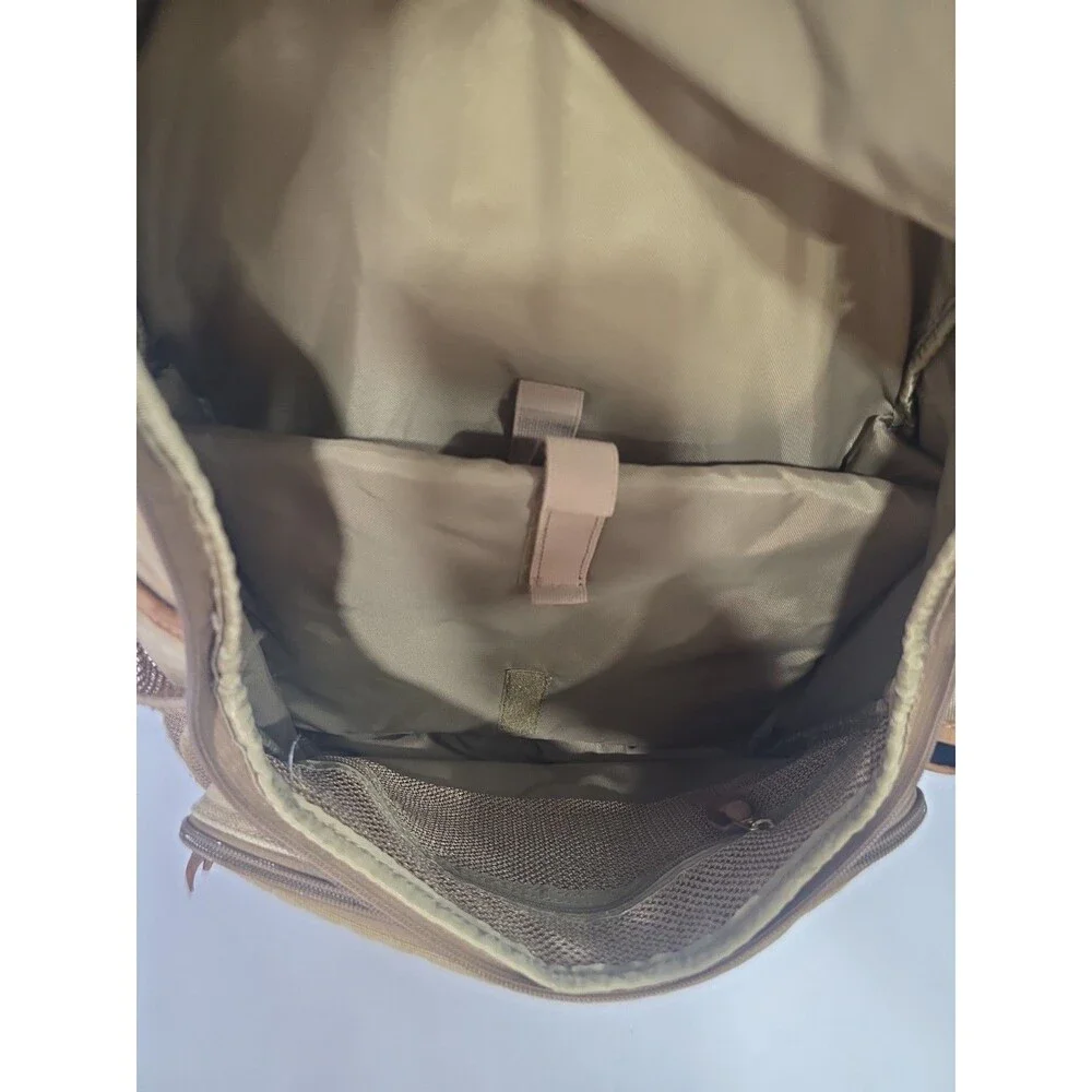 Vintage Orvis Battenkill Leather and Canvas Backpack Outdoor Travel Bag